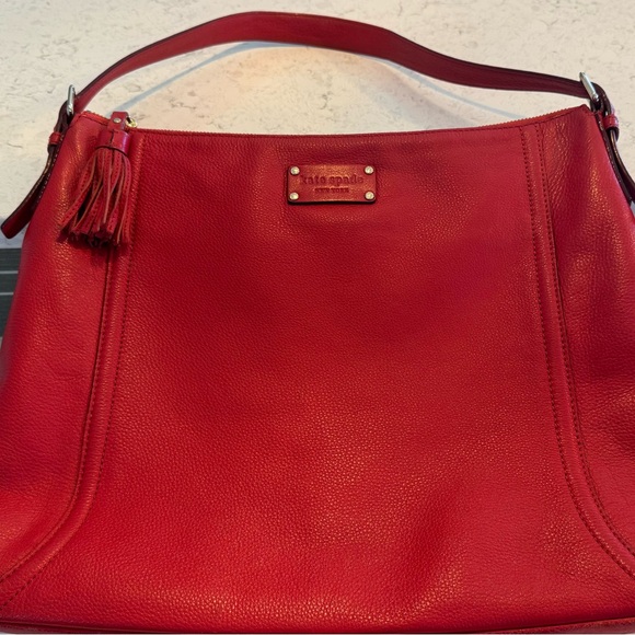 kate spade Handbags - Beautiful Red Kate Spade Shoulder Bag